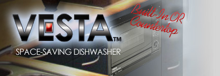 VESTA Space-Saving Dishwasher - Perfect in RV's Watercraft, Small Apartments and Condos.